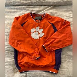 Clemson - Large - Colosseum Athletics - Orange Windbreaker with Clemson logo